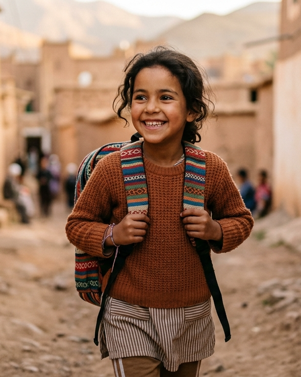Enfant souriant — Association Ichraka